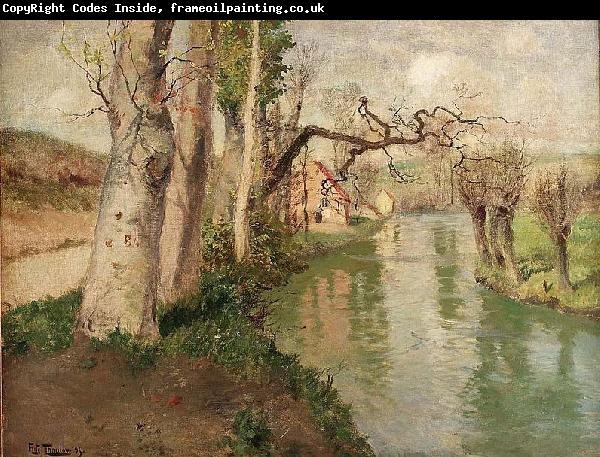 Frits Thaulow Fra Dieppe med elven Arques